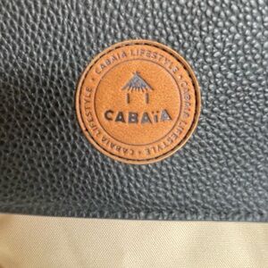 CABAÏA Two-Tone Black and Tan Backpack